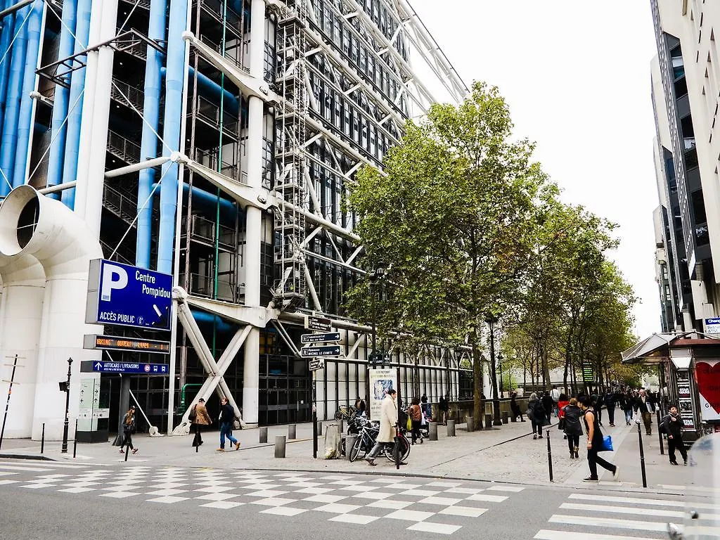Apartment Studio Petit Pompidou Paris France